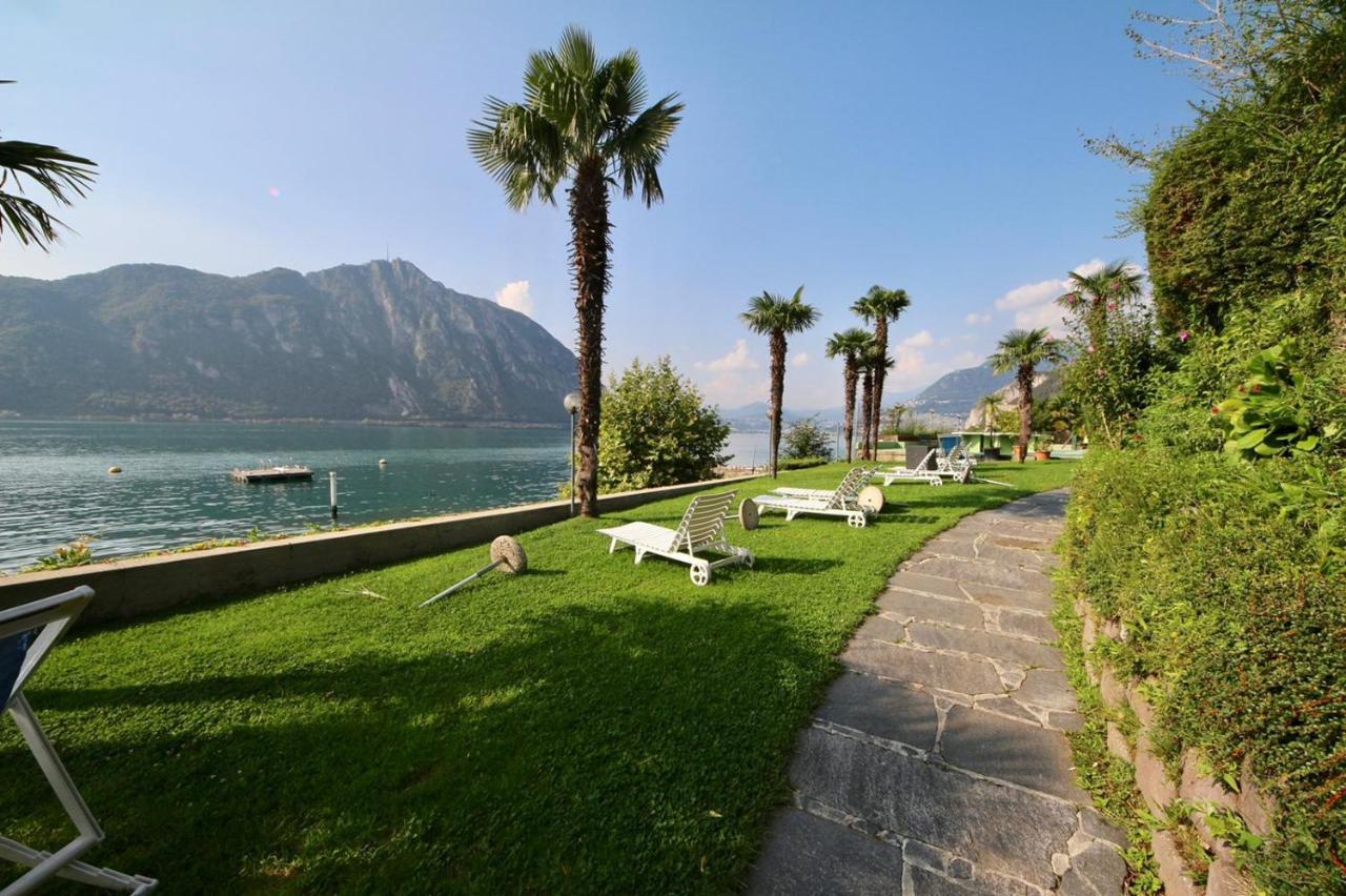 Luganersee, Pool, Strand, Parkplatz, Suite Bissone Ngoại thất bức ảnh